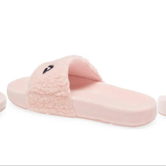 Fila Fuzzy Slide Sandals Pink Sz 10 - Picture 3 of 7